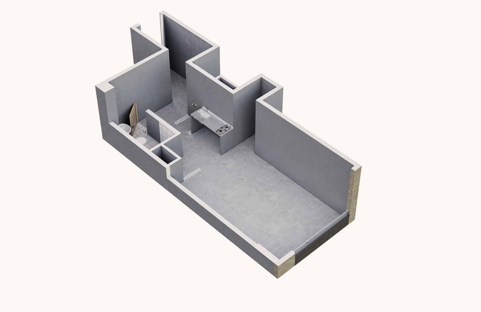 Modelo D - Obra gris